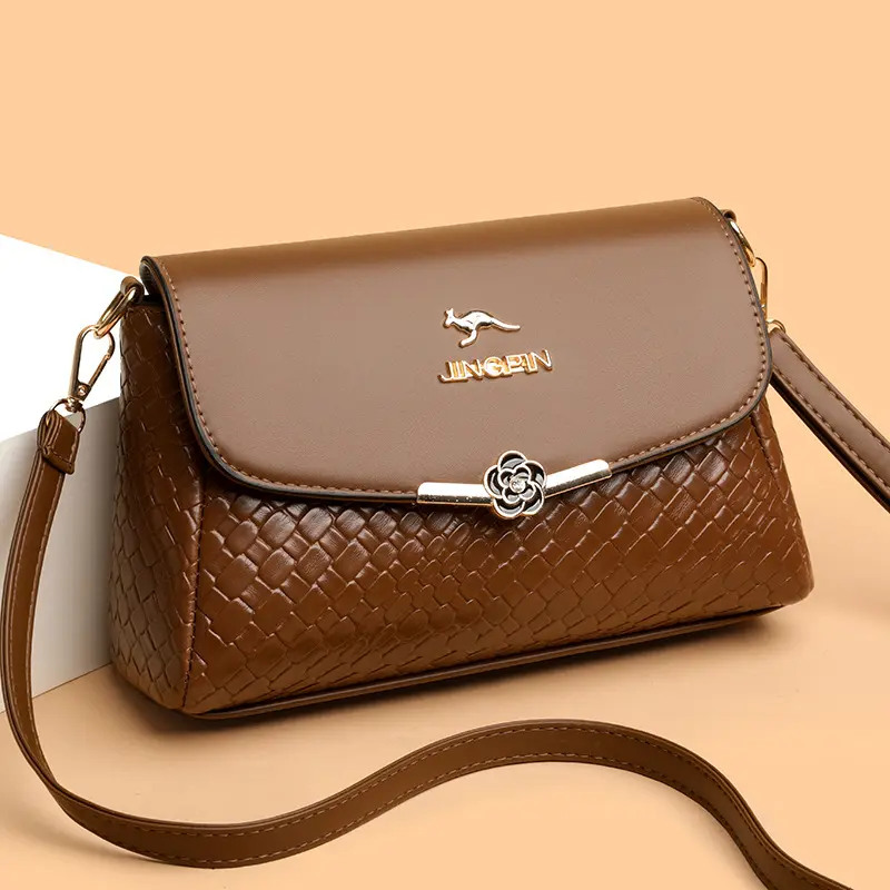 Large-capacity Womens Soft-leather Shoulder Bag