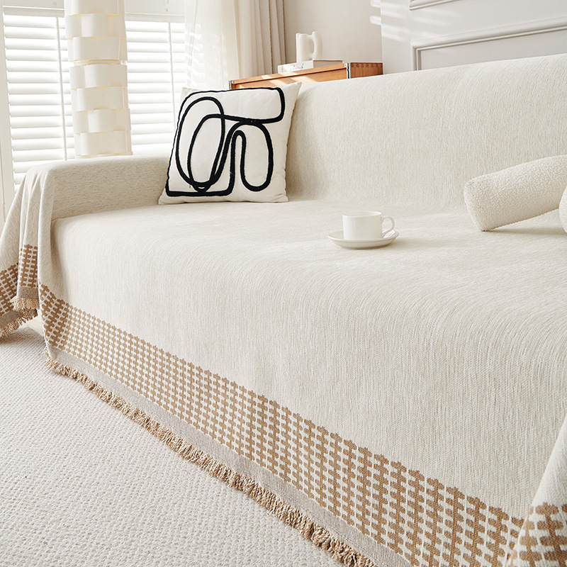 Chenille Sofa Cover Full-wrap Thickened Minimalist Designuniversal For All Four Seasons