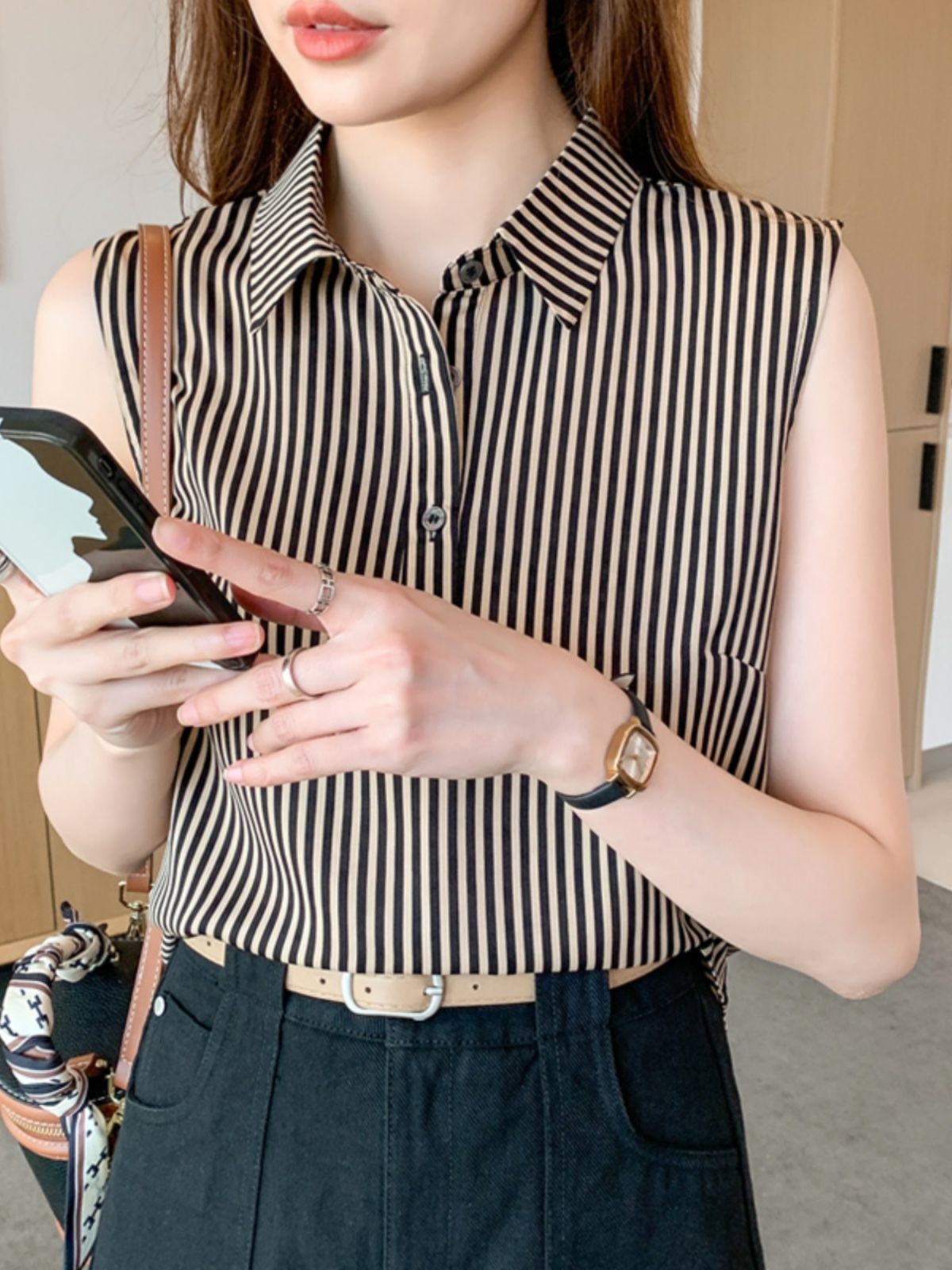 Stylish Western-style Striped Vest For Women This Summer - Image 2