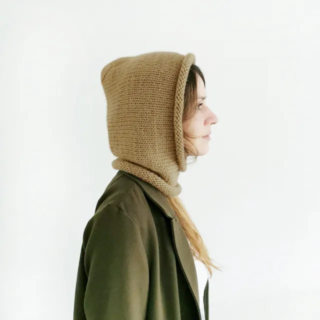 Women's Knitted Wool Hat Pullover Khaki - Shop at LoveMi