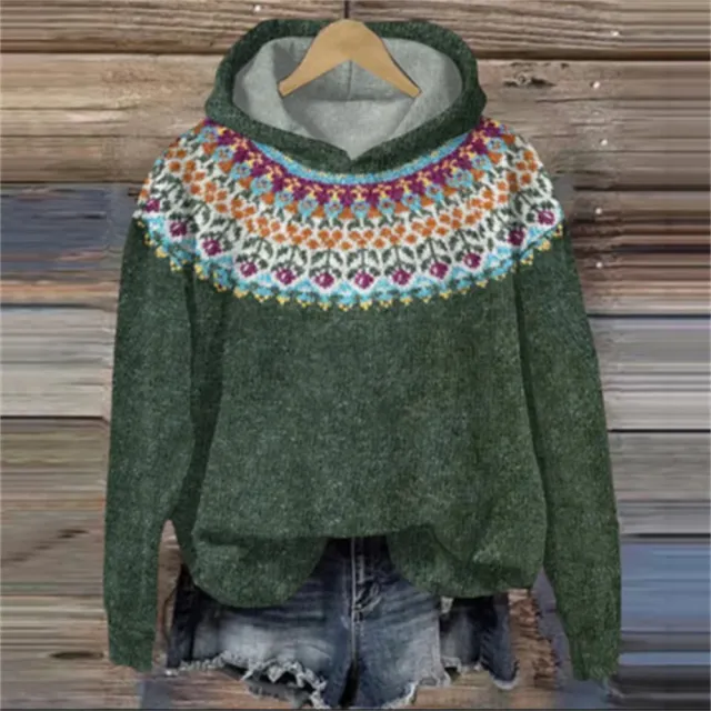 Women's Printed Wear Crew Neck Casual Sweater Zpfmy 3651 - Shop at LoveMi