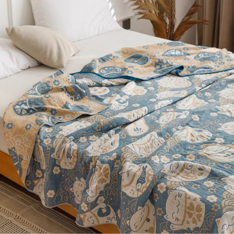 Five-layer Thickened Gauze Towel Blanket