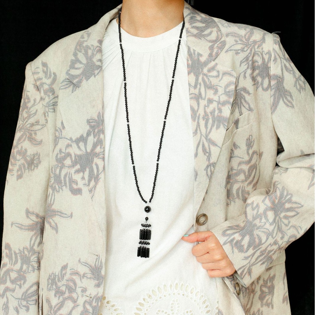 Beaded Tassel Necklace