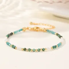 Bohemian Style Natural Stone Beads String Bracelet For Women - B B24062003A - View 1