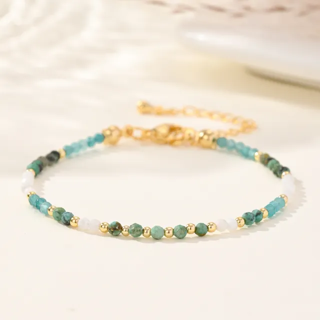 Bohemian Style Natural Stone Beads String Bracelet For Women B B24062003A - Shop at LoveMi