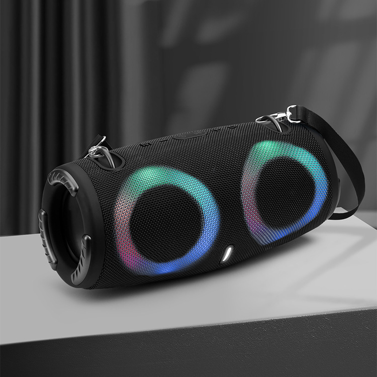 War Drum Three-generation Bluetooth Speaker With RGB Colored Lights Outdoor Portable Waterproof - Image 11