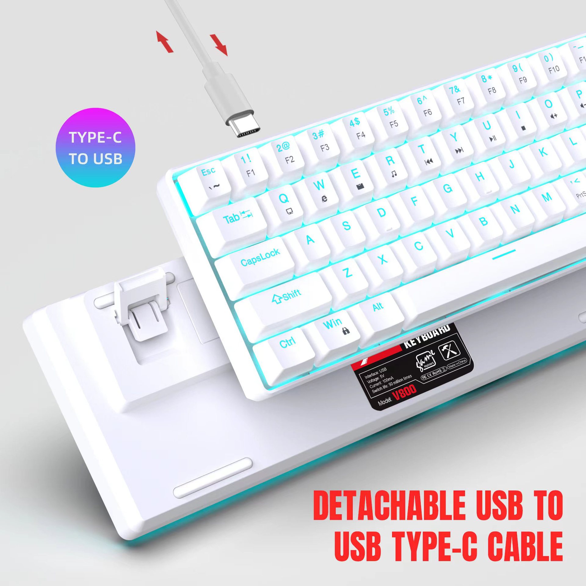 Title 17, Mechanical Gaming Keyboard Double Injection Key...