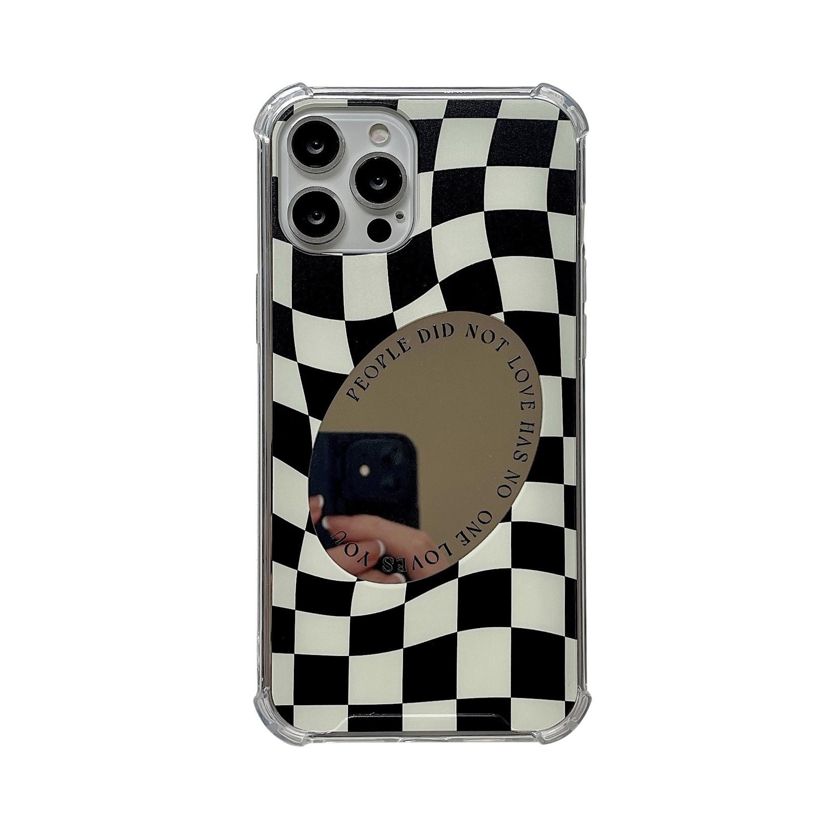 Chessboard Plaid Mirror