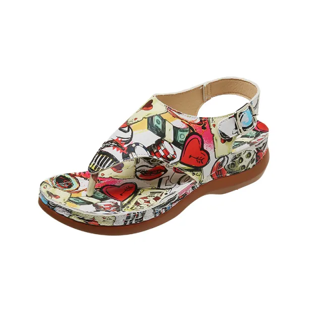 Wedge Casual Sandals Plus Size Wedge Flip toe Women's Sandals Color 40 - Shop at LoveMi