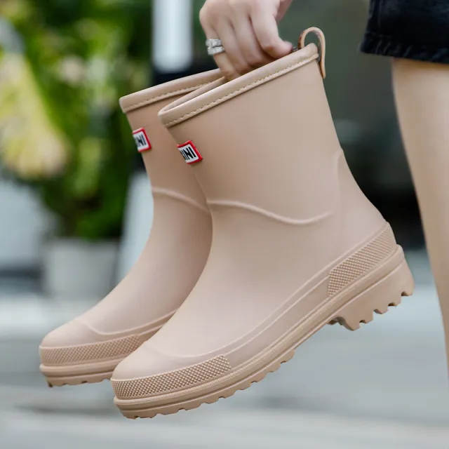 Women's fashionable rain boots, suitable for students Khaki - Shop at LoveMi