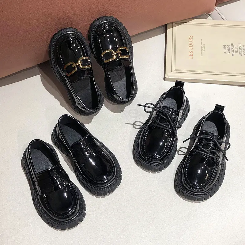 Spring And Autumn Children's English Style Black
