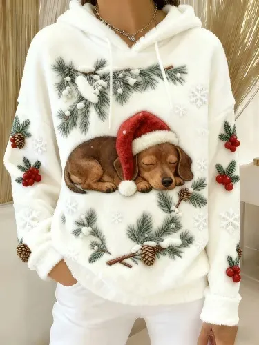 Womens Flannel Christmas Crew Neck Long Sleeve Top Flmwykjfs3412 L - Shop at LoveMi