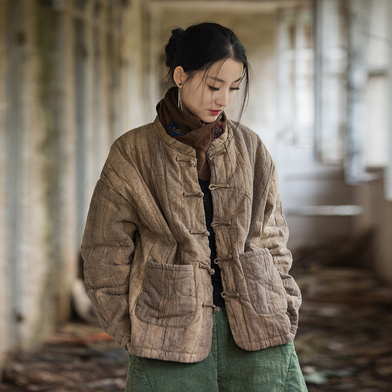 Tie-dyed Quilted Warm-keeping Clothing Cotton Jacket