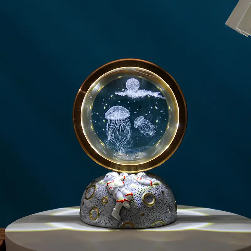 Starry Sky 3D Engraved Crystal Ball Night Light