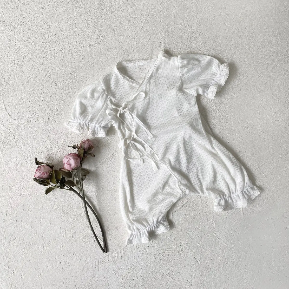 Baby Summer Clothing Class A Hollow-out Mesh Lace Romper