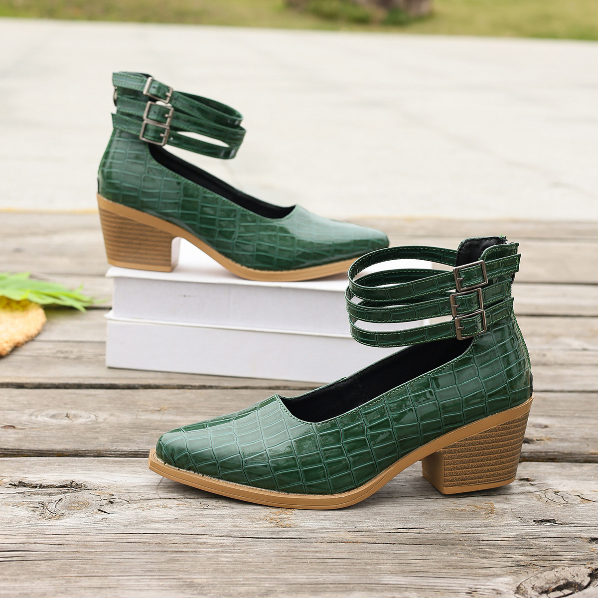 Women's Fashion Zipper High-Heel Pumps 19 c0fece5a 5fbe 47ac 9c37 1453869d37c8