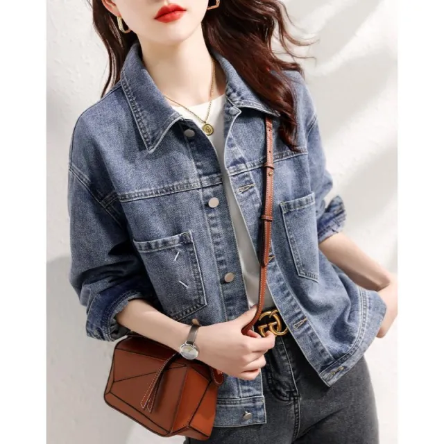 Women's Fashionable All matching Jacket Cardigan Top Blue - Shop at LoveMi