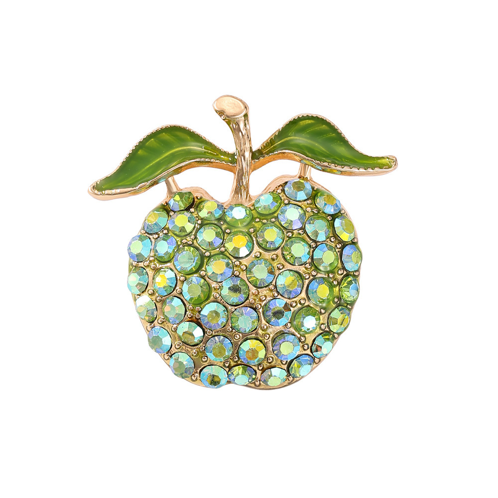 Fruit-Shaped Diamond Brooch