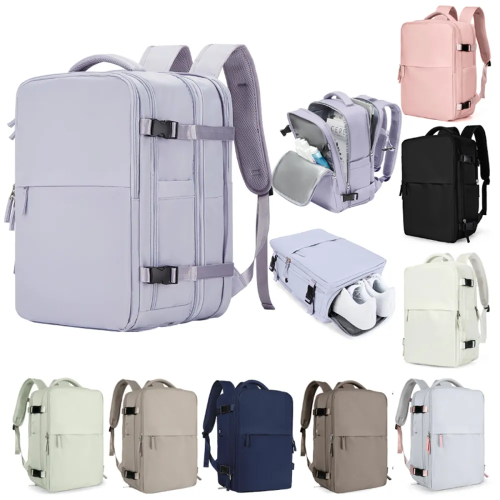 Backpack Women's Large Capacity Travel Men's Business Trip Can Be Expanded