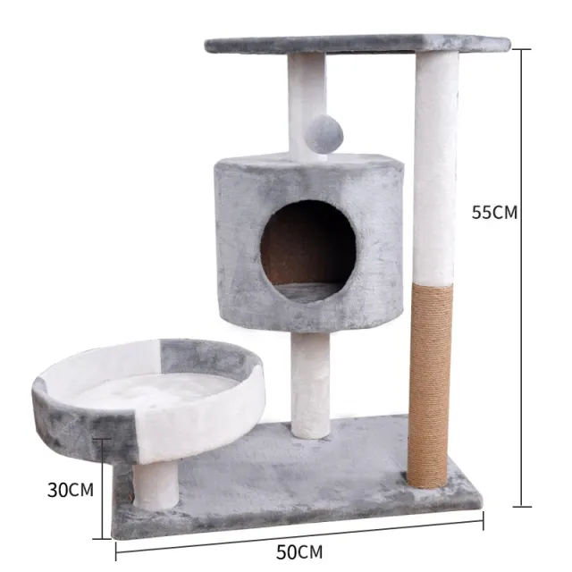 Lepet Cat Nest Cat Scratch Board Cat Tree Cat Climbing Frame Pet Supplies Tuan Baipin Light Gray - Shop at LoveMi