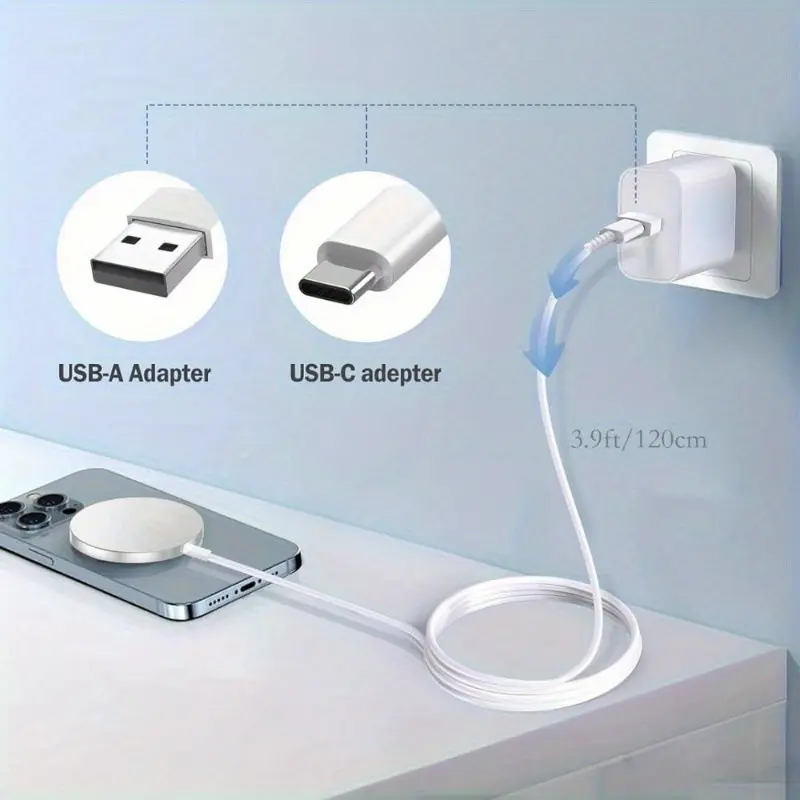 2-in-1 Ultra-Thin Magnetic Wireless Charger