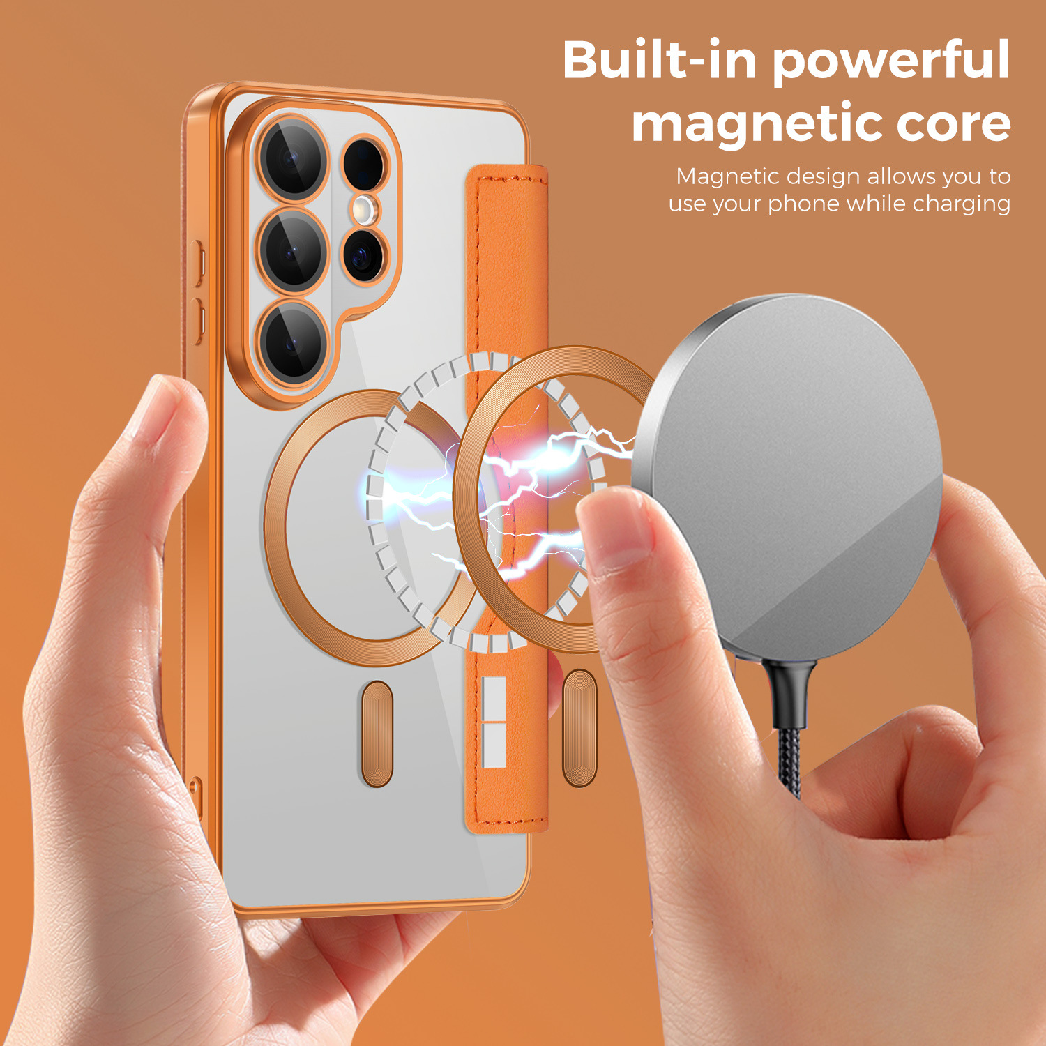 Magnetic Flip Leather Case Drop Proof Protective Phone Case 6