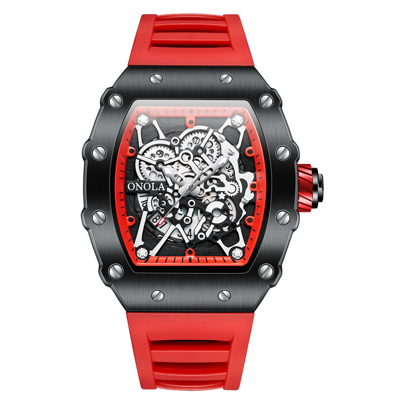 ONOLA Fashion Waterproof Quarz Herrenuhr Silikonband - Bild 12 von 21