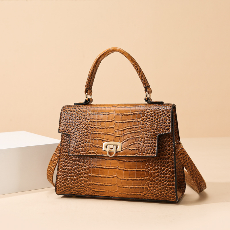 Tote bag en PU motif crocodile — 5 coloris 1