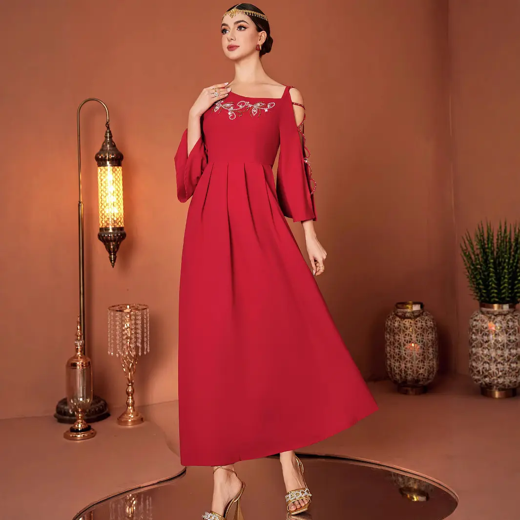 Red Designer Model Heavy Industry Hand Sewing