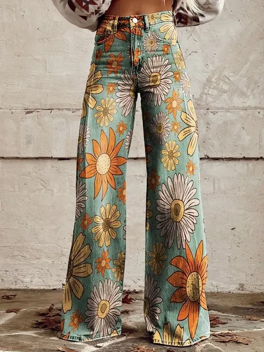 European And American Plus Size Women's Casual Pants Thin Wide Leg Awp1A242511E S - Shop at LoveMi