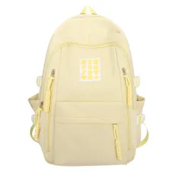 Large Capacity Western Style Artistic Backpack - Yellow - View 1