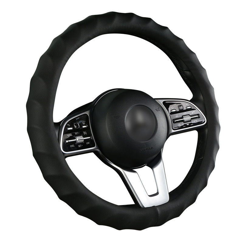 Leather Handlebar Grips Car Steering Wheel Cover