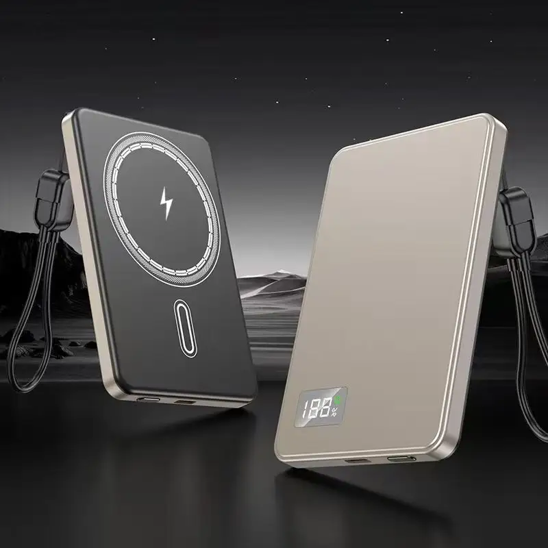 Ultra-thin Fast-charging Magnetic Wireless Power Banks Capacities