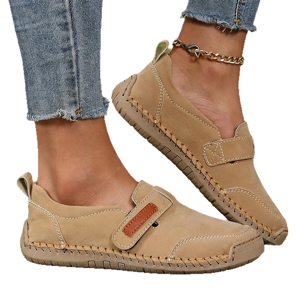 Large-size Women's Casual Leather Shoes