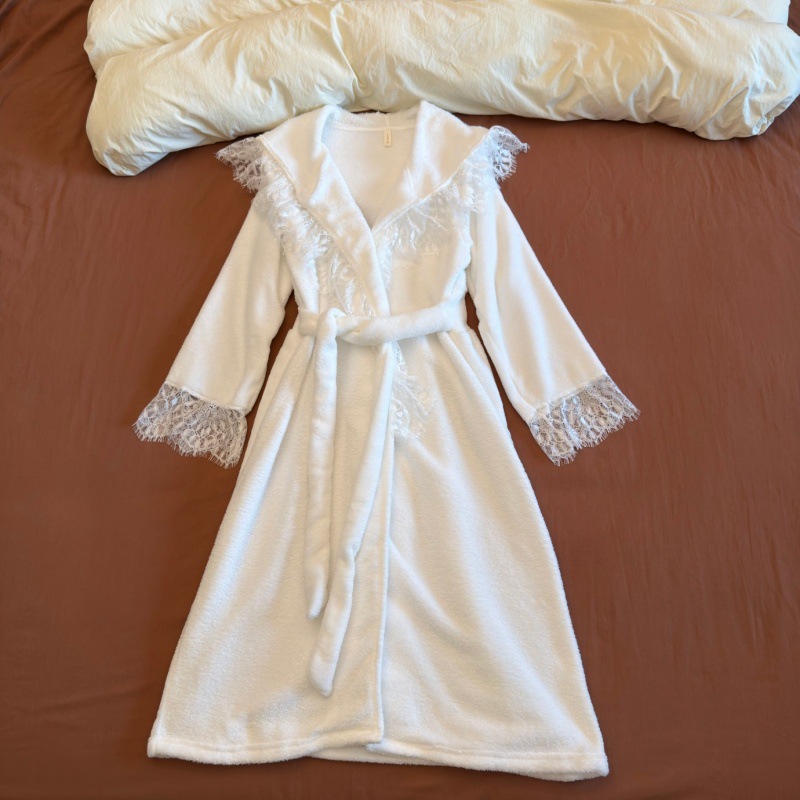 Long High-end Womens Robe For Beauty Salons