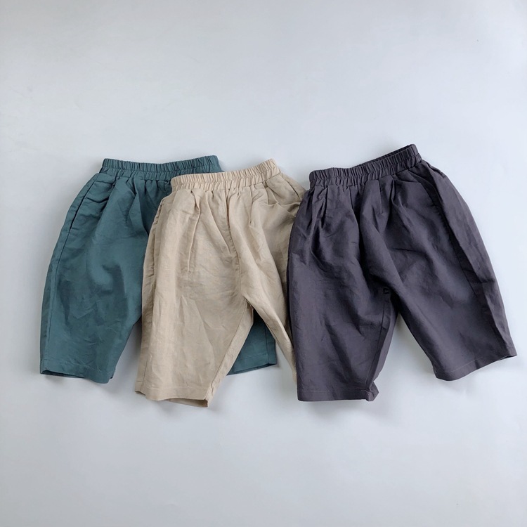 Title 7, Nuevos Pantalones de Lino Casuales para Niños R...