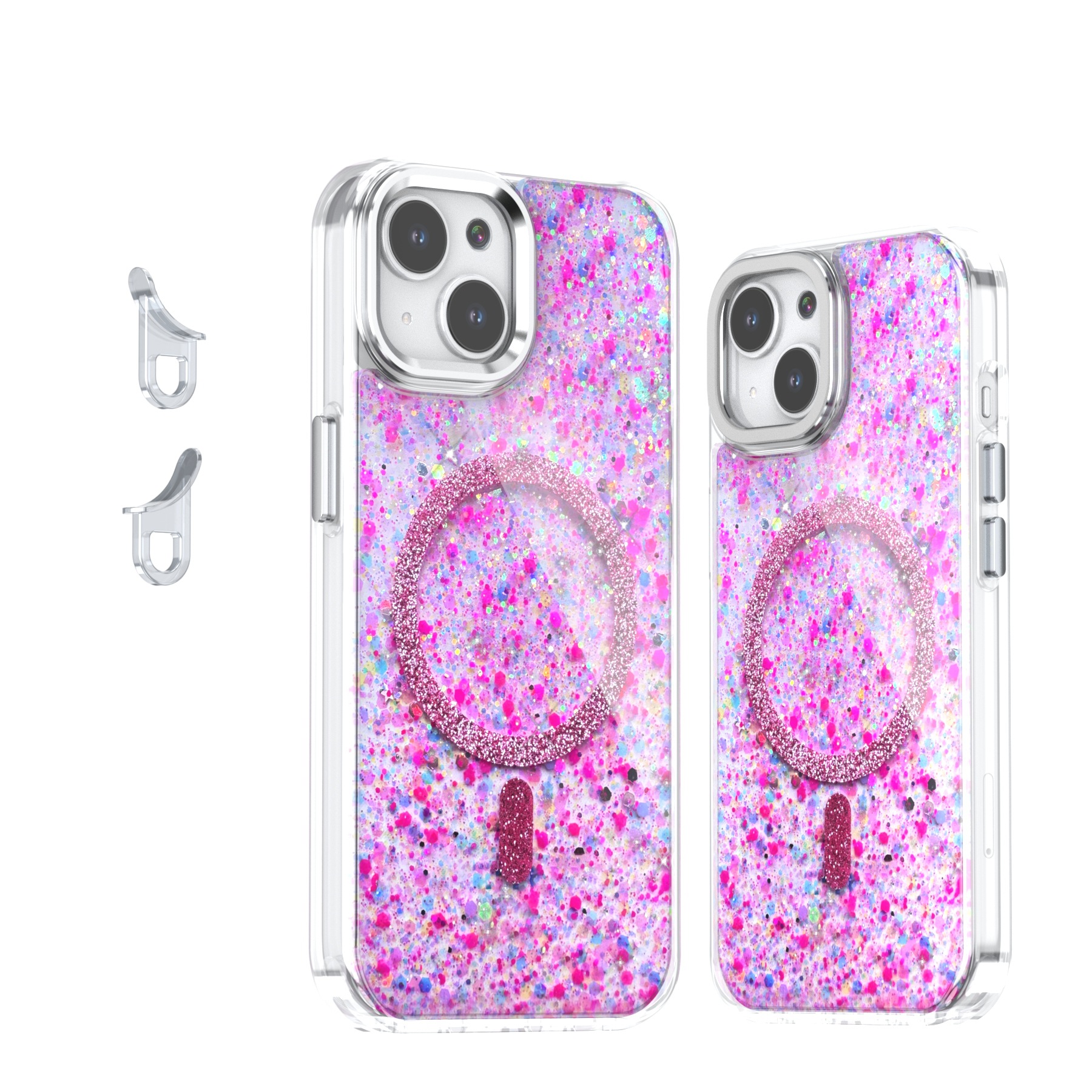 Creative Sequins Glitter Epoxy Magnetic Phone Case - Image 7