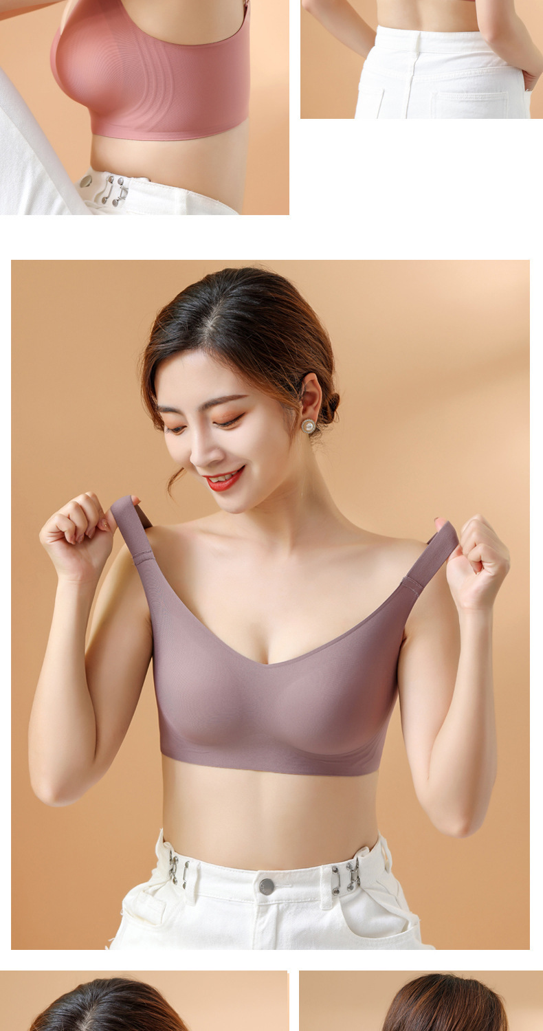 Title 2, 3D Jelly Stick Soft Support Gathering Bra Summe...