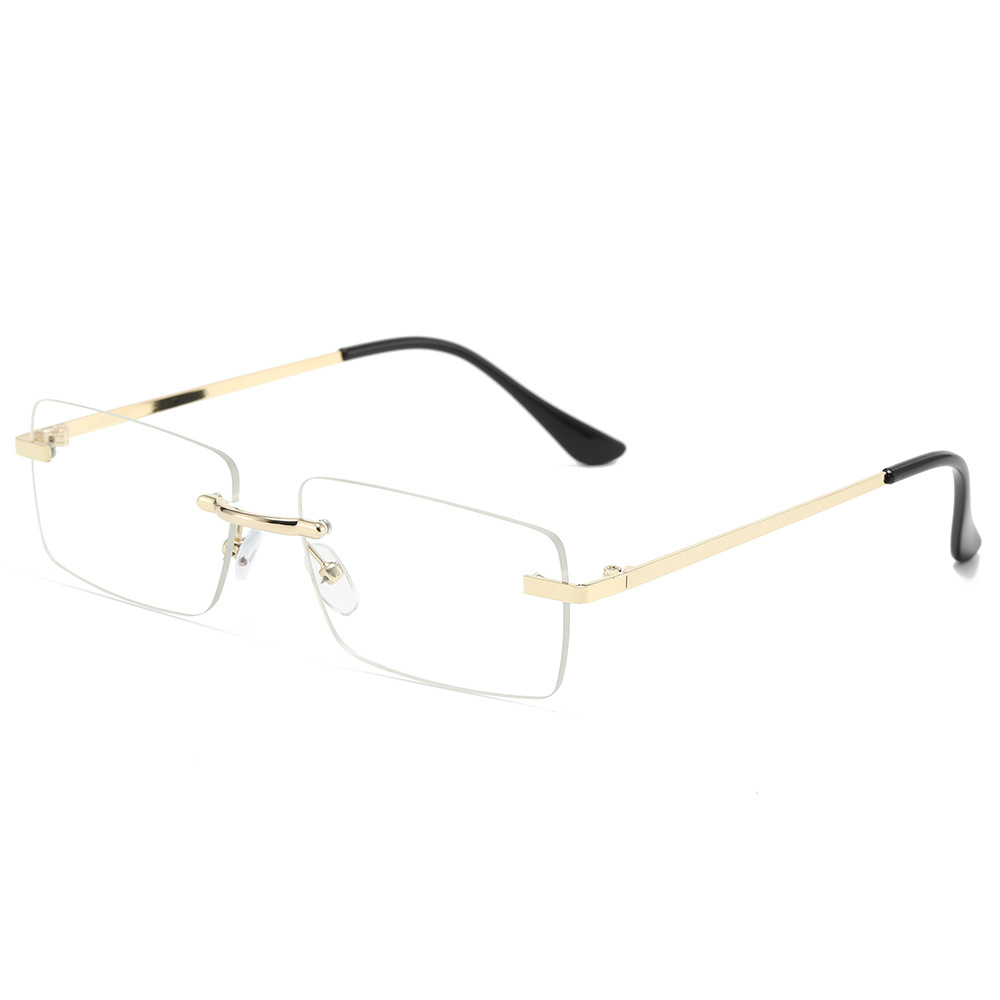 New Square Frameless Trimming Sunglasses - Image 8