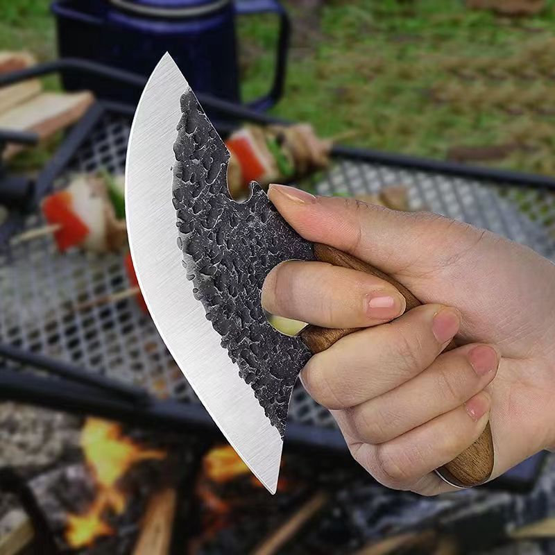 Multi Functional Handle Meat Small Curved Knife Outdoor Portable Ring