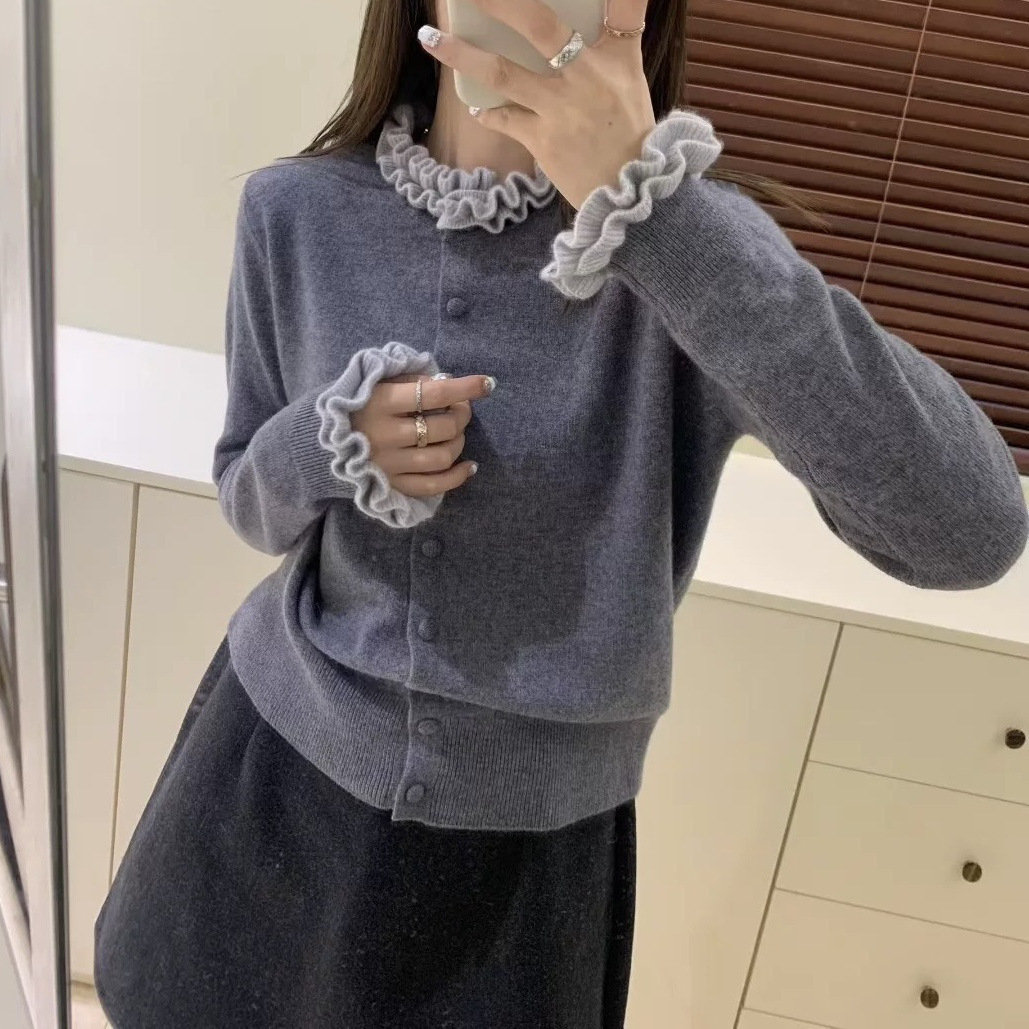 Womens Autumn Winter Patchwork Color-Block Trendy Sweater