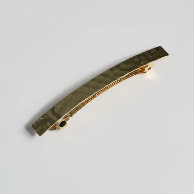 Japanese And Korean Fashion New Concave convex Style Metal Spring Clip Gold - Shop at LoveMi