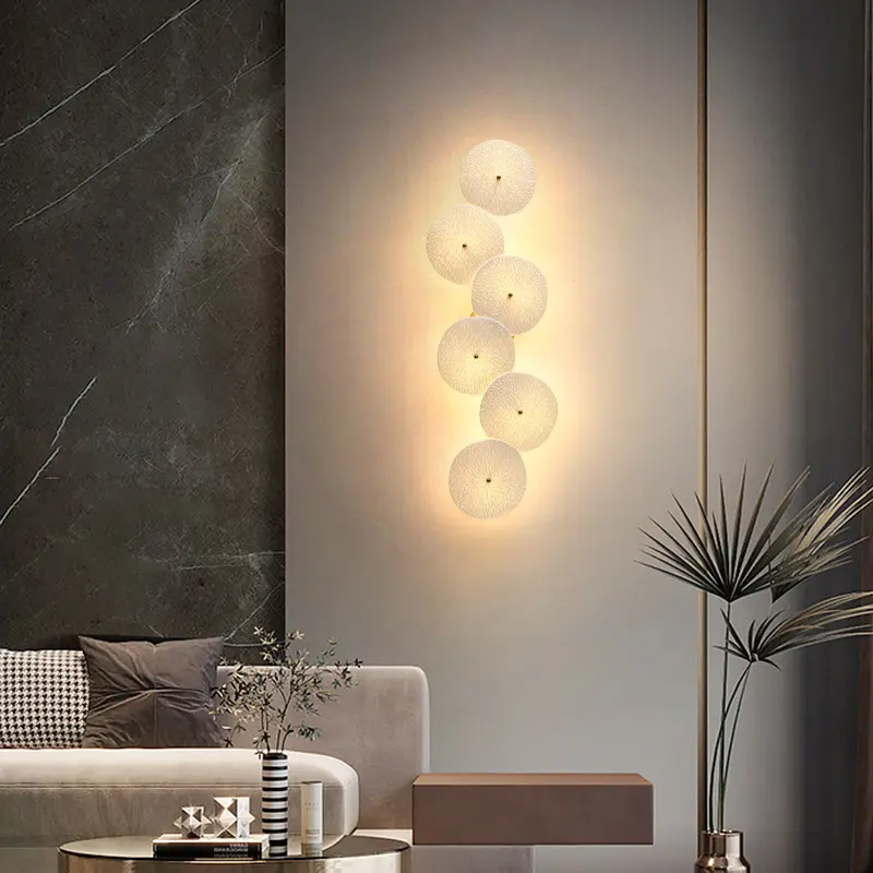 New Chinese Style Lotus Leaf Living Room