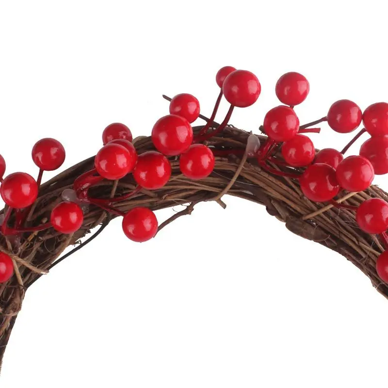 Title 5, Simulation berry red fruit wreath, a beautiful ...