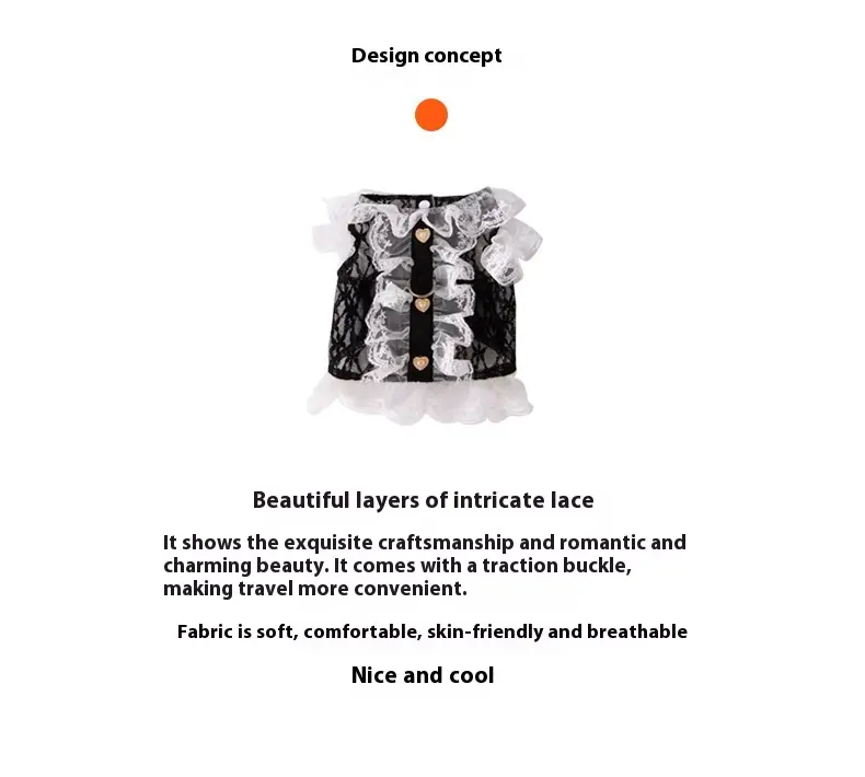 Cat Clothes Lace Traction Vest Puppy Kittens Thin Pet Cat Clothing