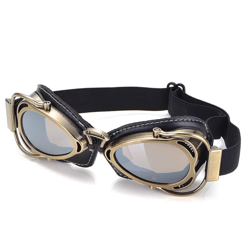 Motorcycle Wind-proof Glasses Motorcycle Pilot Hat Against Wind And Sand Harley Prince Helmet Reflective Retro Goggles