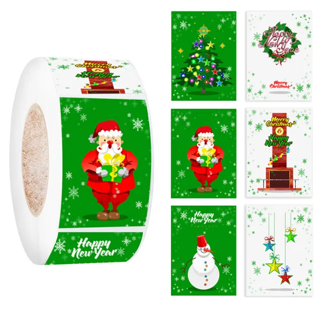500 Stickers Roll Christmas Holiday Decoration Gifts 140Ach22 - Shop at LoveMi