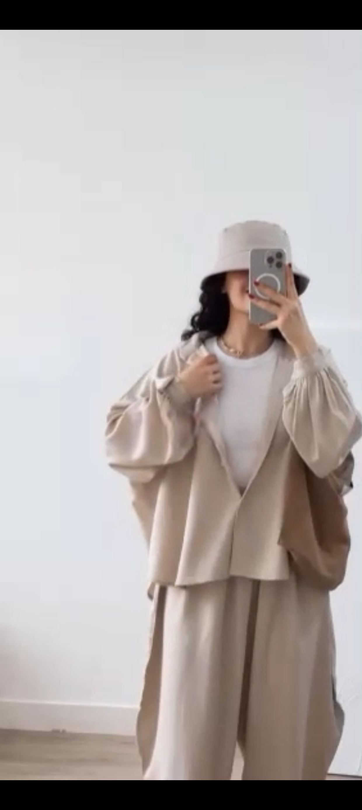 Cardigan Solid Color Top Two-piece Pants