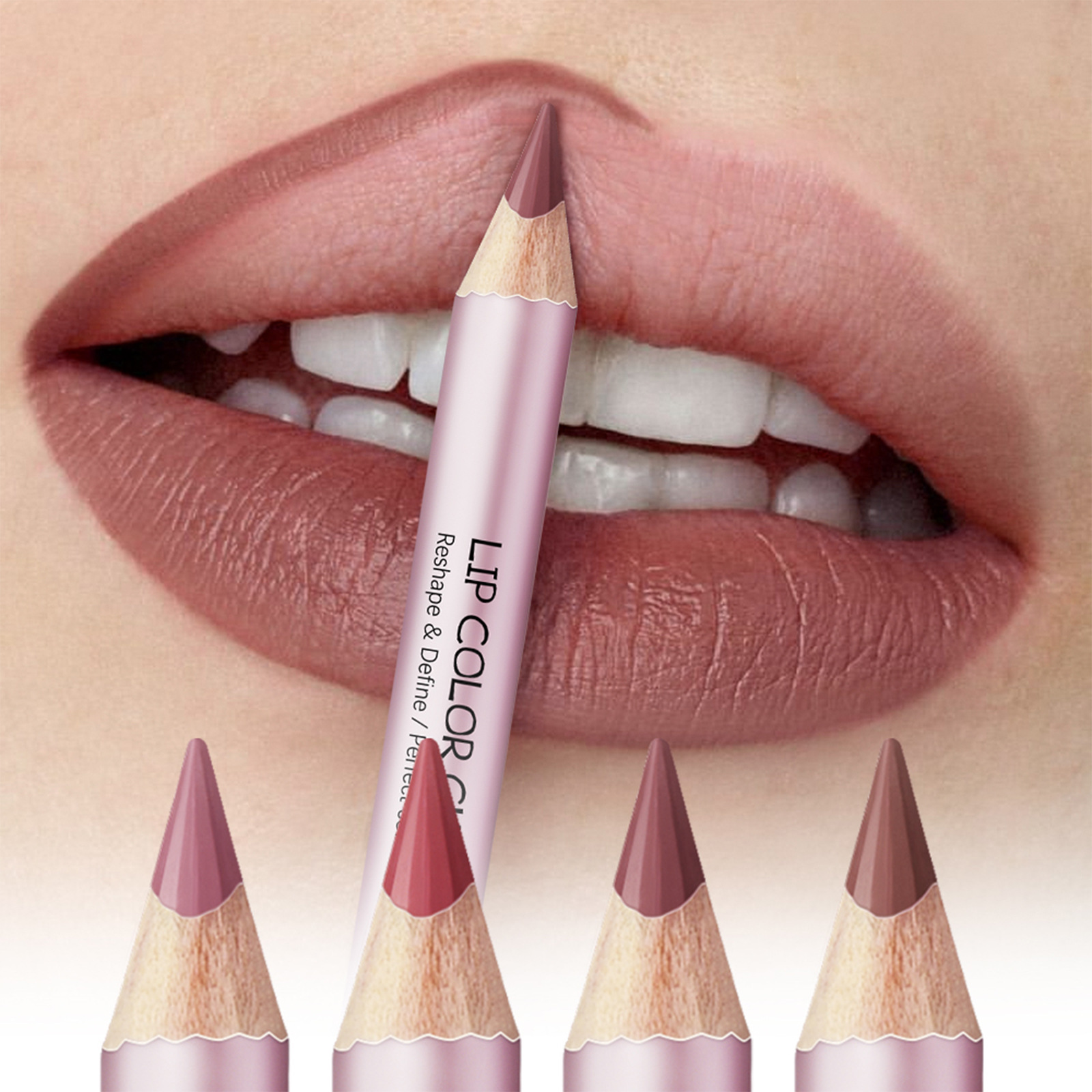 4 PCs Matte Lipstick Lip Liner - Image 2