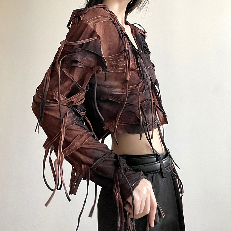 Hot Girl Street Hipster Slim Fit Show Umbilical Top